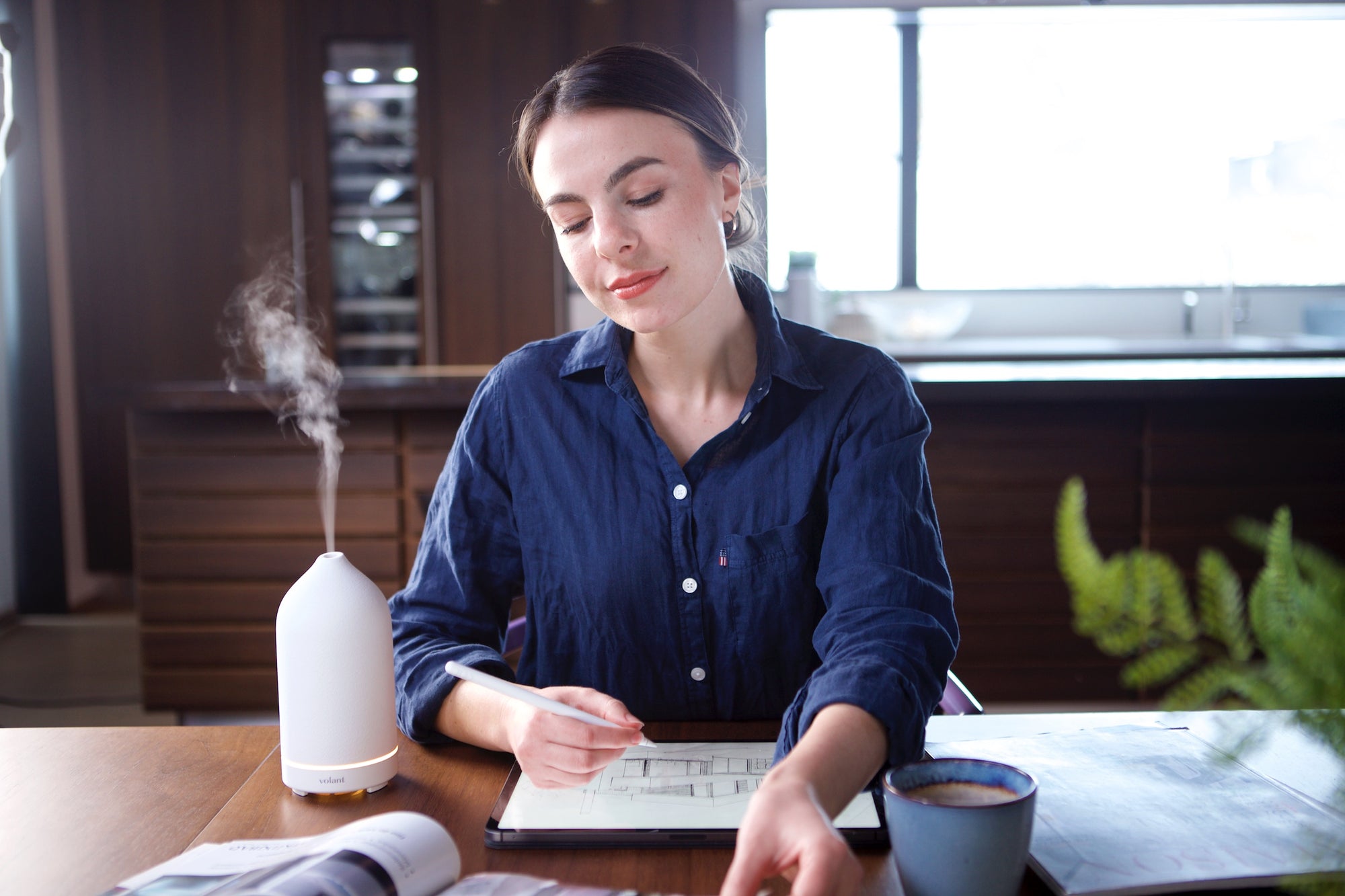 Aromatherapie bei der Arbeit
