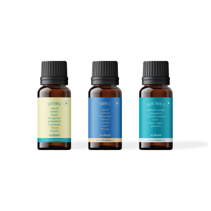 Air Element Zodiac Essential Oil Trio