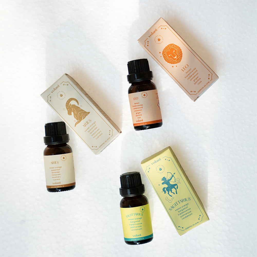 Fire Element Zodiac Essential Oil Trio