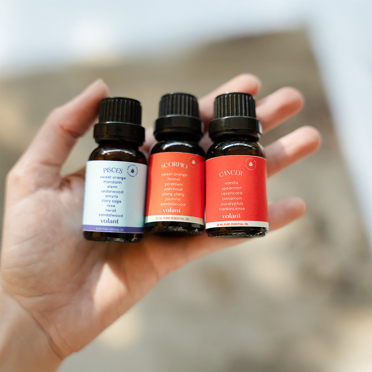 Water Element Zodiac Essential Oil Trio