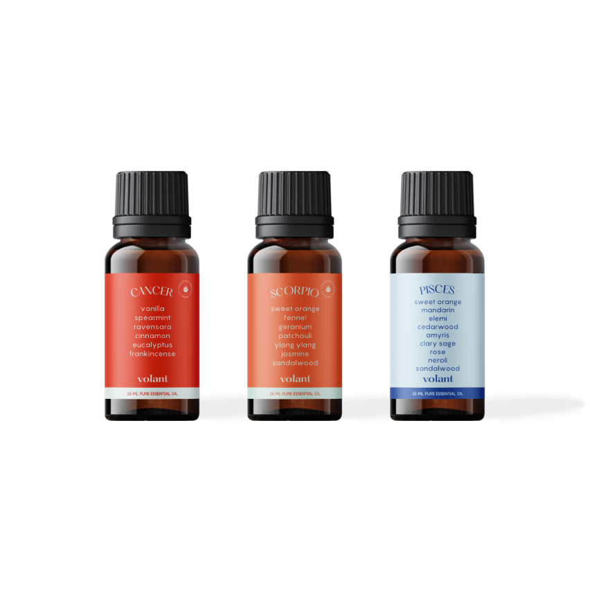 Water Element Zodiac Essential Oil Trio