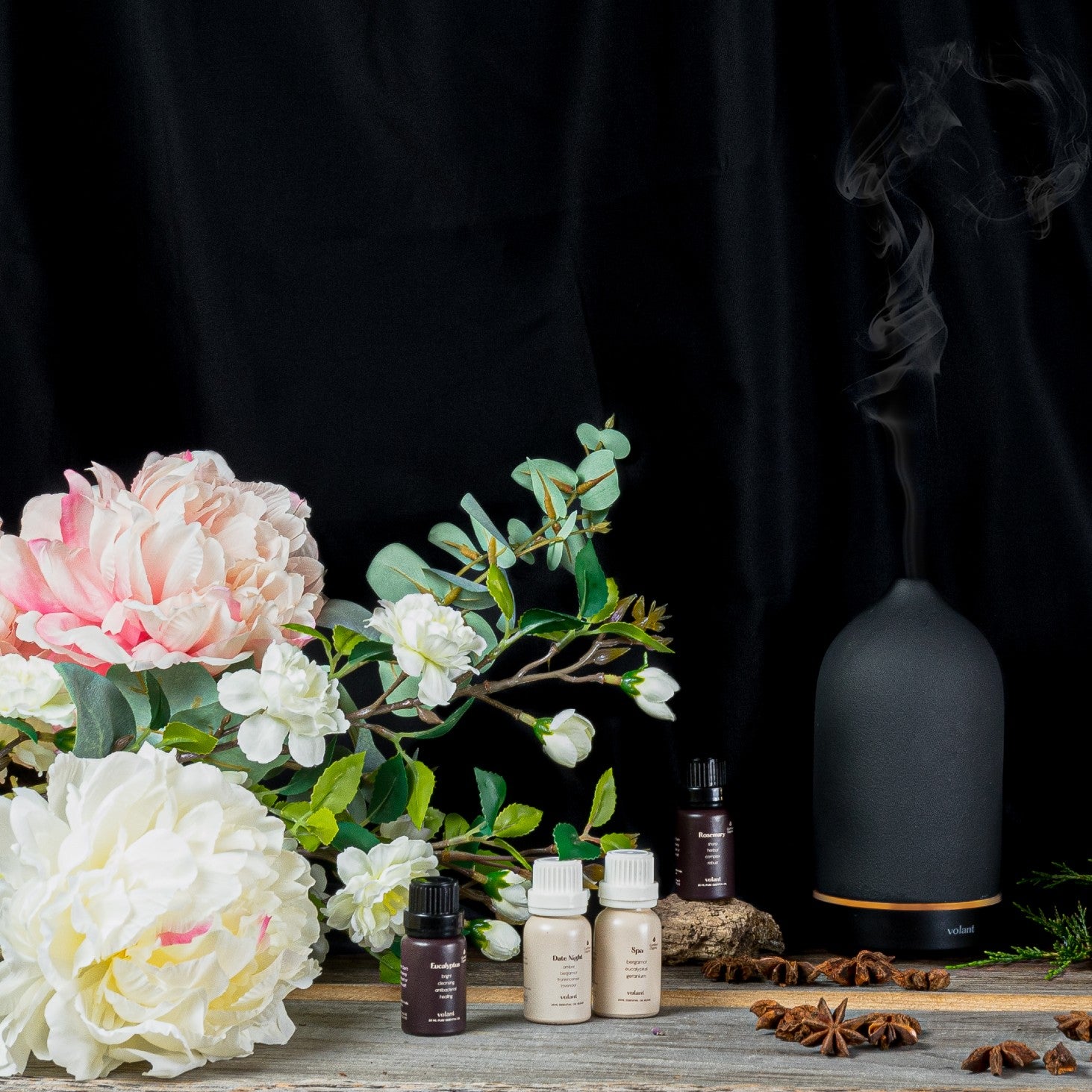 volant black diffuser using essential oil blends