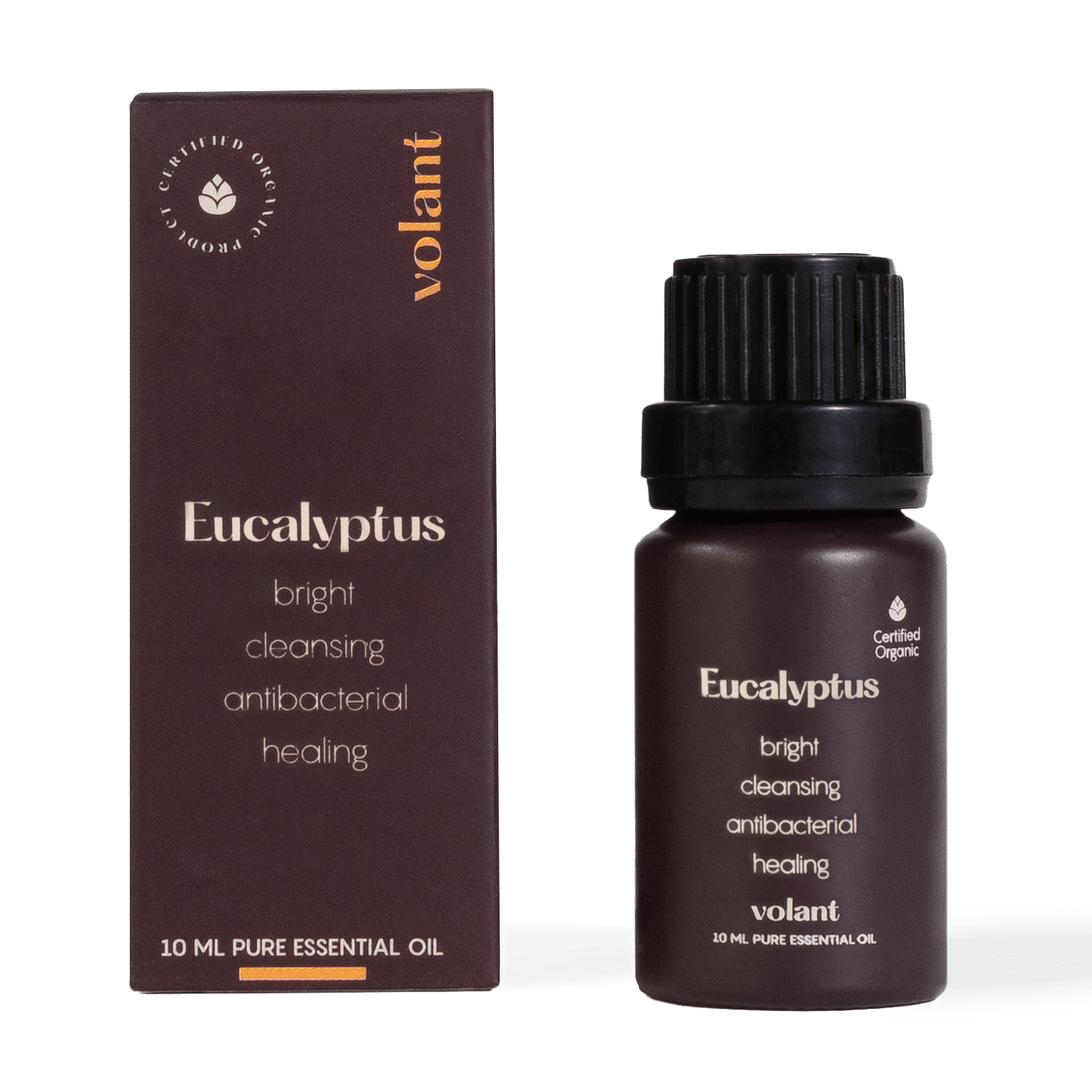 volant organic eucalyptus essential oil bottle packaging to relieve nasal congestion