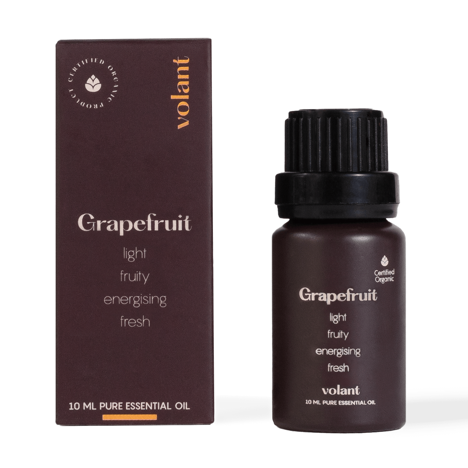volant økologisk grapefrugt æterisk olie flaskeemballage til at lindre stress og rig med antimikrobielle egenskaber