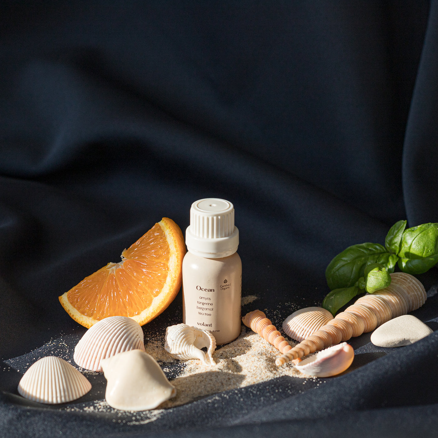 volant ocean æterisk olieblanding lavet med ren amyris, mandarin, tea tree og bergamot