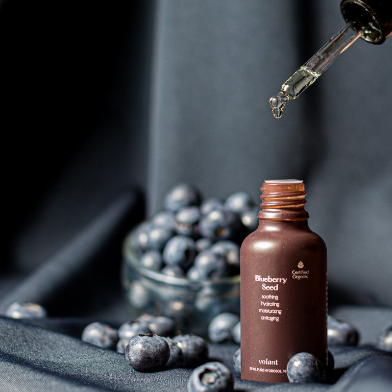 Volant blåbärsfröbärarolja rik på antioxidanter för friskare hud
