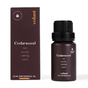 volant organic cedarwood essential oil bottle packaging promotes hair growth