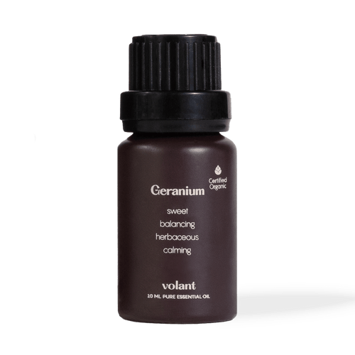 volant organic geranium essential oil for relaxation and hair growth
