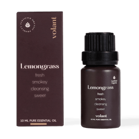 volant organic lemongrass essential oil bottle packaging with antibacterial properties