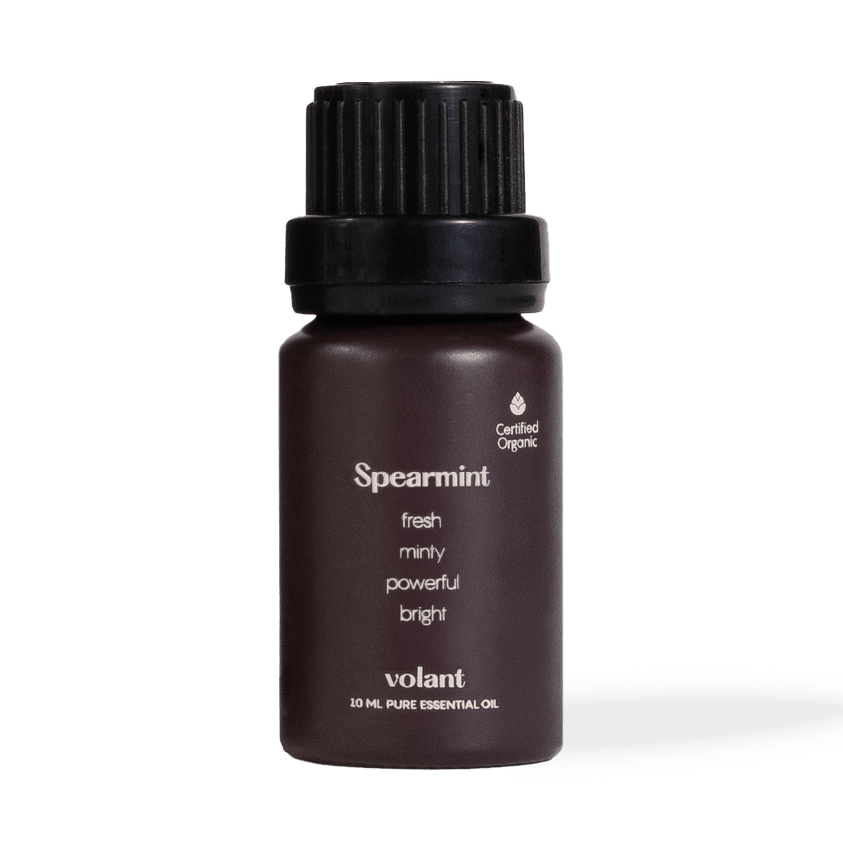 volant organic spearmint essential oil soothe ailments such as skin problems, headaches, nausea, vomiting, respiratory issues, and cold symptoms